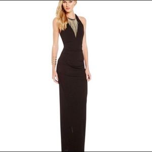 Nicole Miller Adel stretchy matte jersey gown